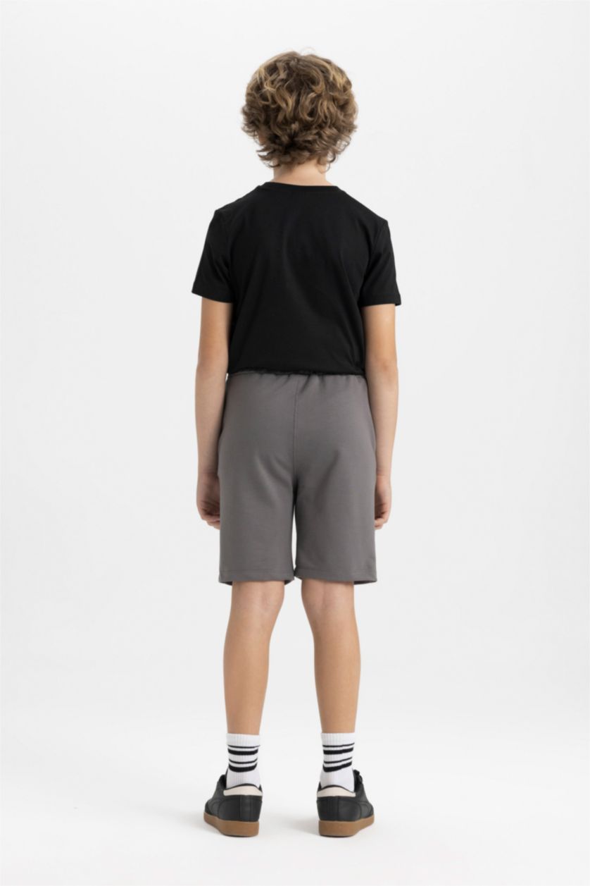 BOYS & TEENS Grey Boy Printed Shorts