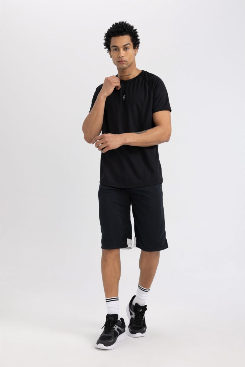 MAN Black DeFactoFit Standard Fit Short Leg Shorts