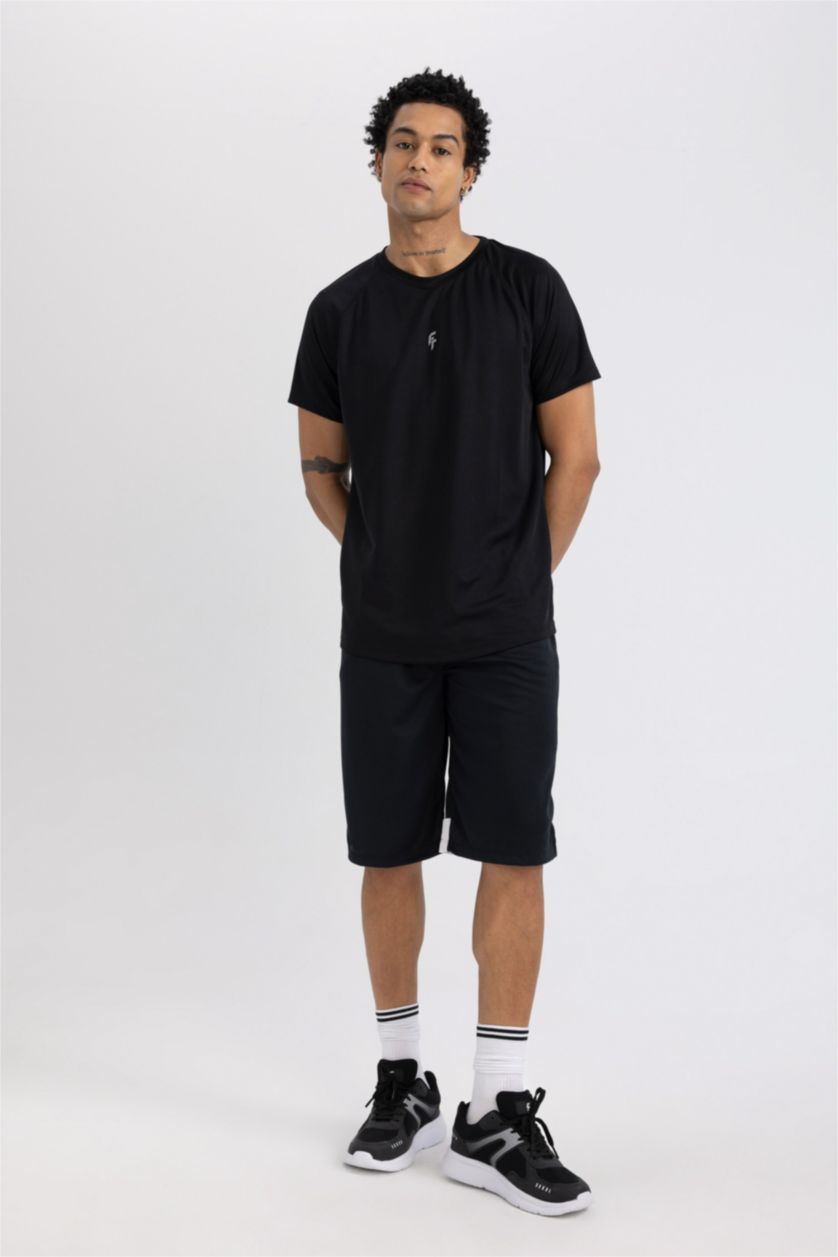 MAN Black DeFactoFit Standard Fit Short Leg Shorts