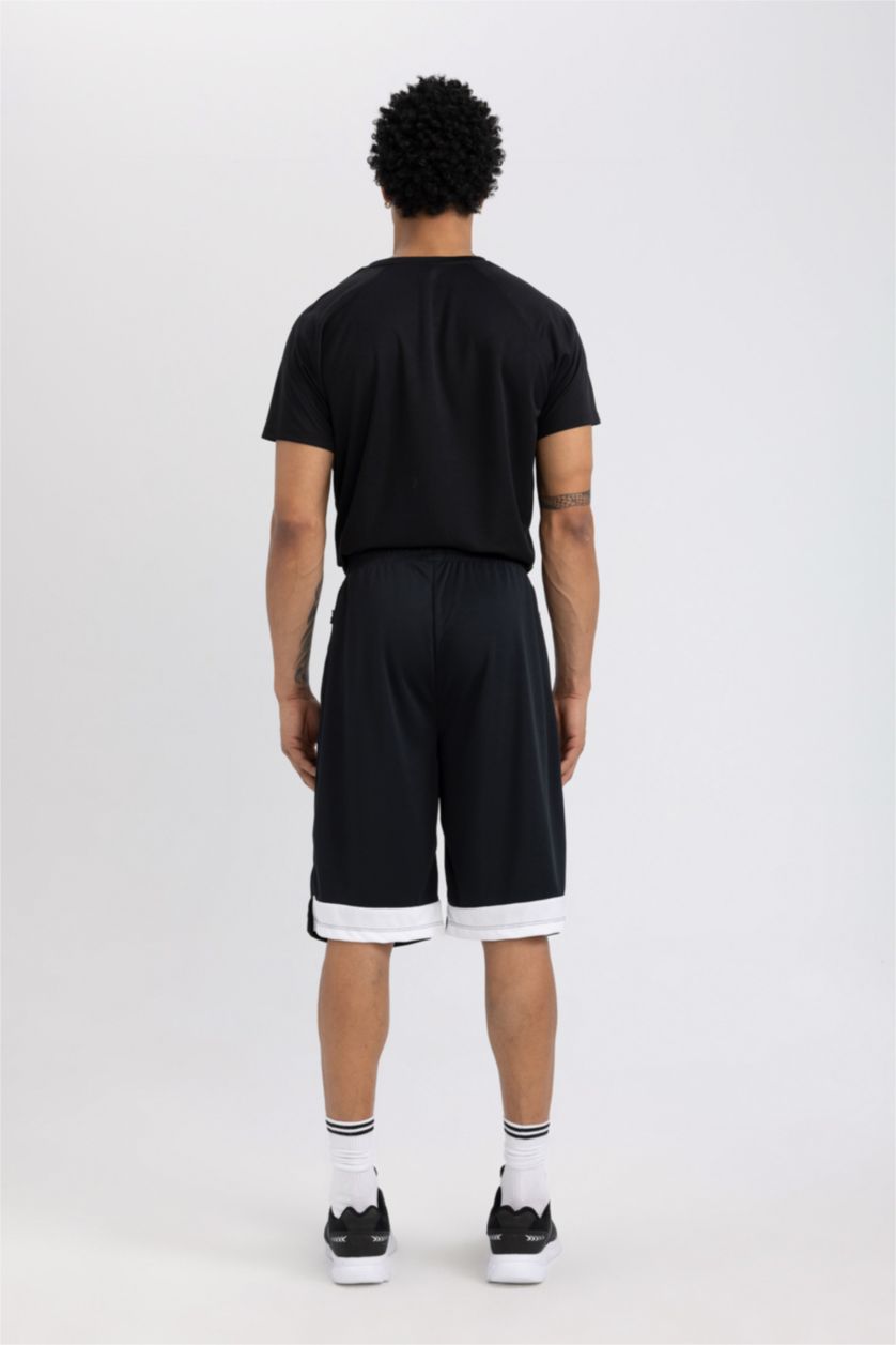 MAN Black DeFactoFit Standard Fit Short Leg Shorts