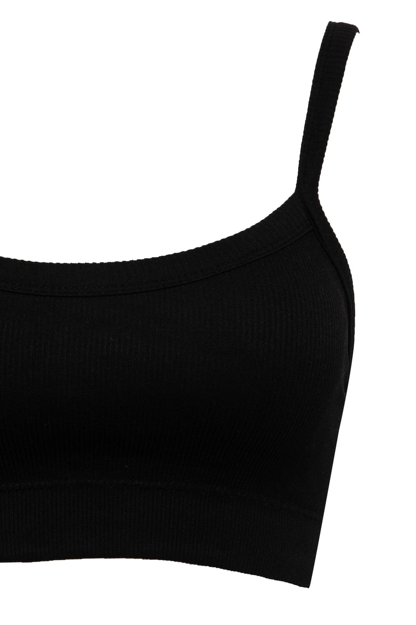 Kadın Siyah Çıkarılabilir Pedli Pedli Bra 