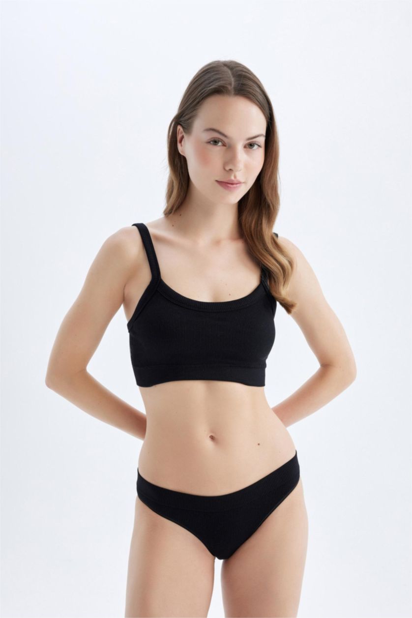 FEMME Noir Culotte Brésilienne Sans Couture de Fall in Love