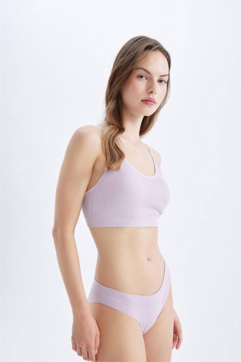 FEMME Violet Clair Slip Culotte Brésilien Sans Couture de Fall in Love
