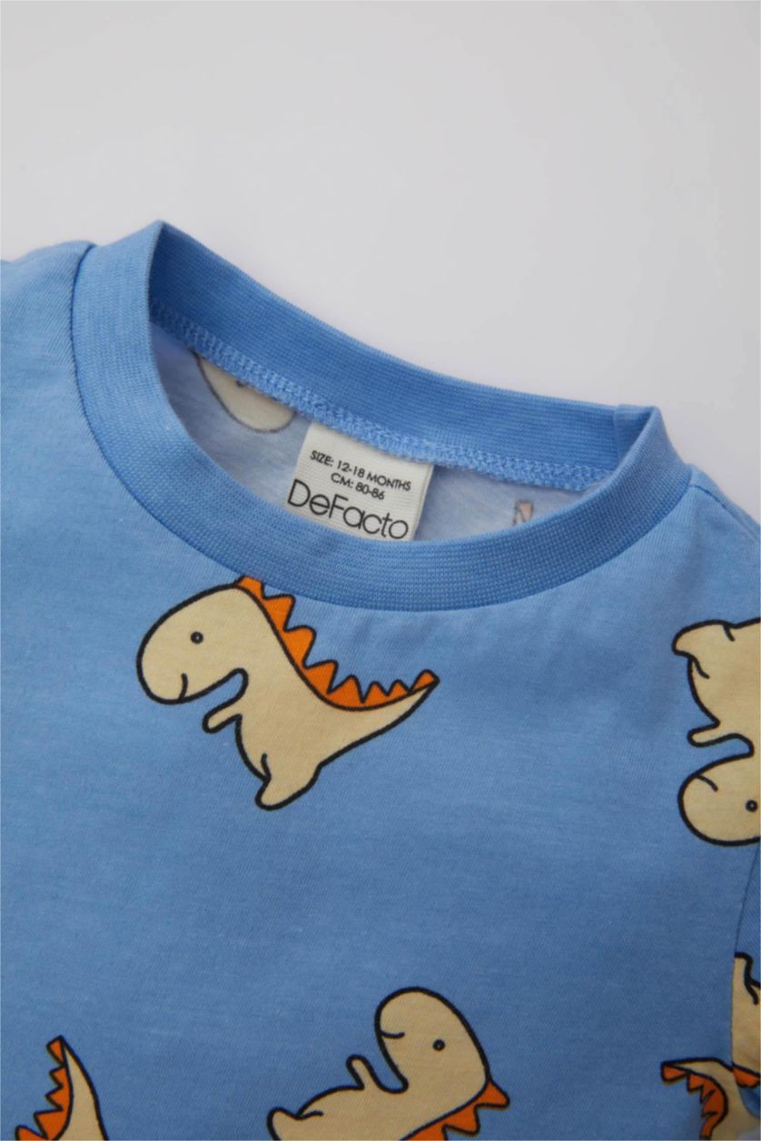 BABY BOY Blue طقم بيجاما قصة عادية