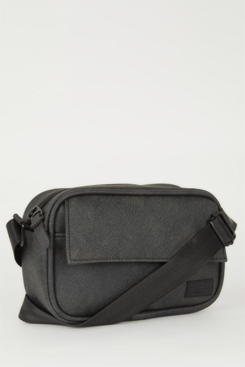 رجال أسود شنطة كروس رجالي جلد صناعي