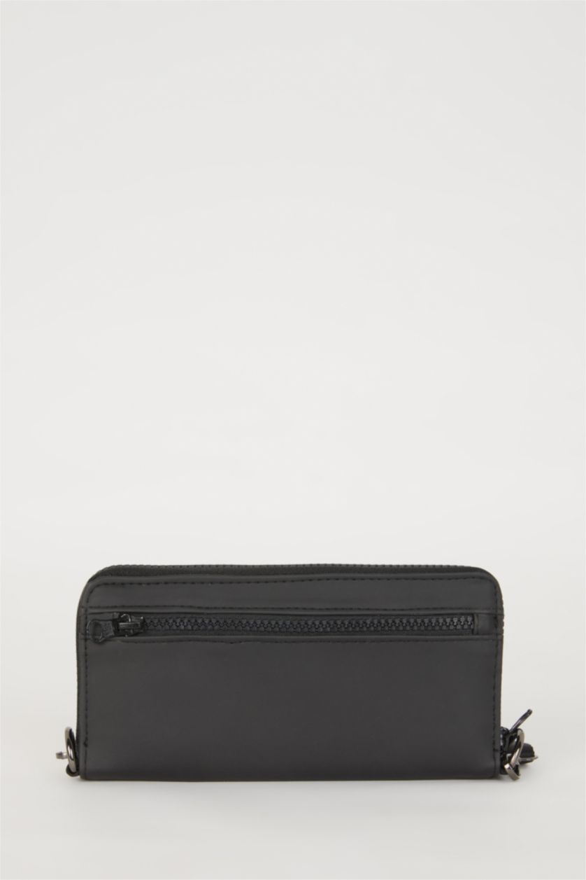 MAN Black Man Faux Leather Crossbody Bag