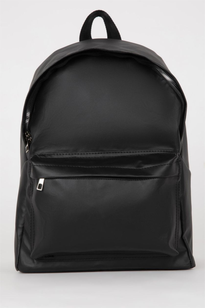 رجال أسود شنطة ظهر رجالي جلد صناعي