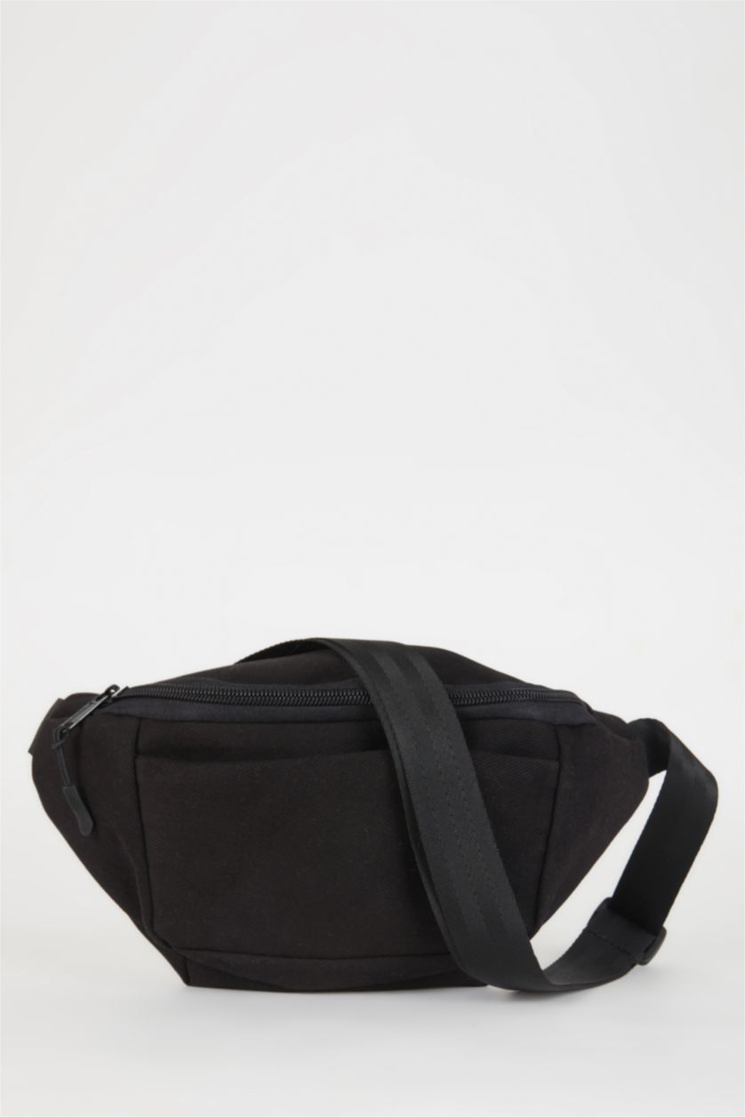 MAN Black Man Canvas Waist Bag