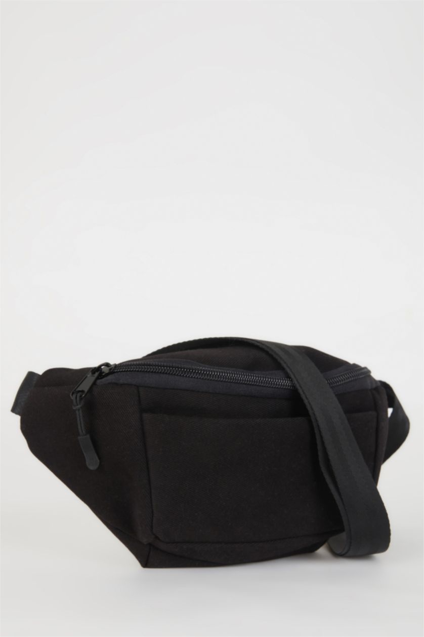MAN Black Man Canvas Waist Bag