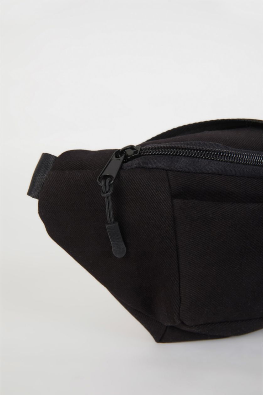 MAN Black Man Canvas Waist Bag
