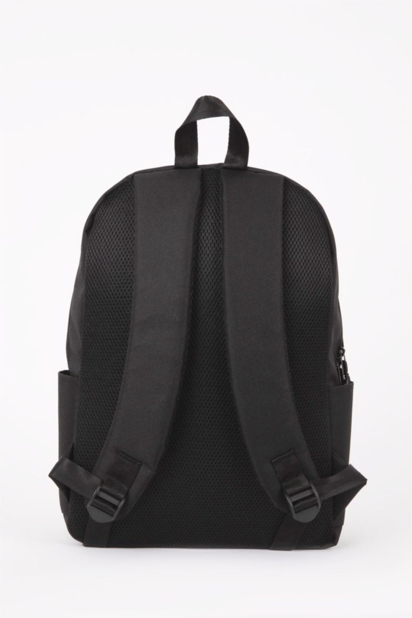 Erkek Siyah Erkek Su Geçirmez Kumaş Sırt Çantası