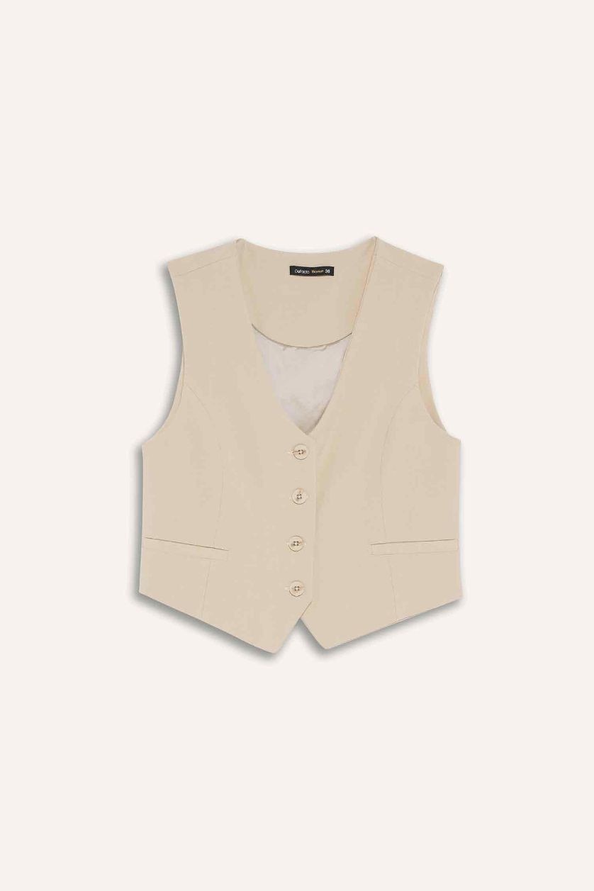 حريمي بيج فيست بليزر كلاسيكي بياقة V بأزرار