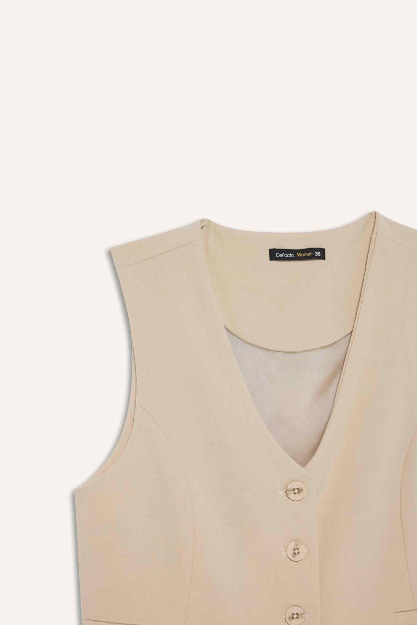 حريمي بيج فيست بليزر كلاسيكي بياقة V بأزرار