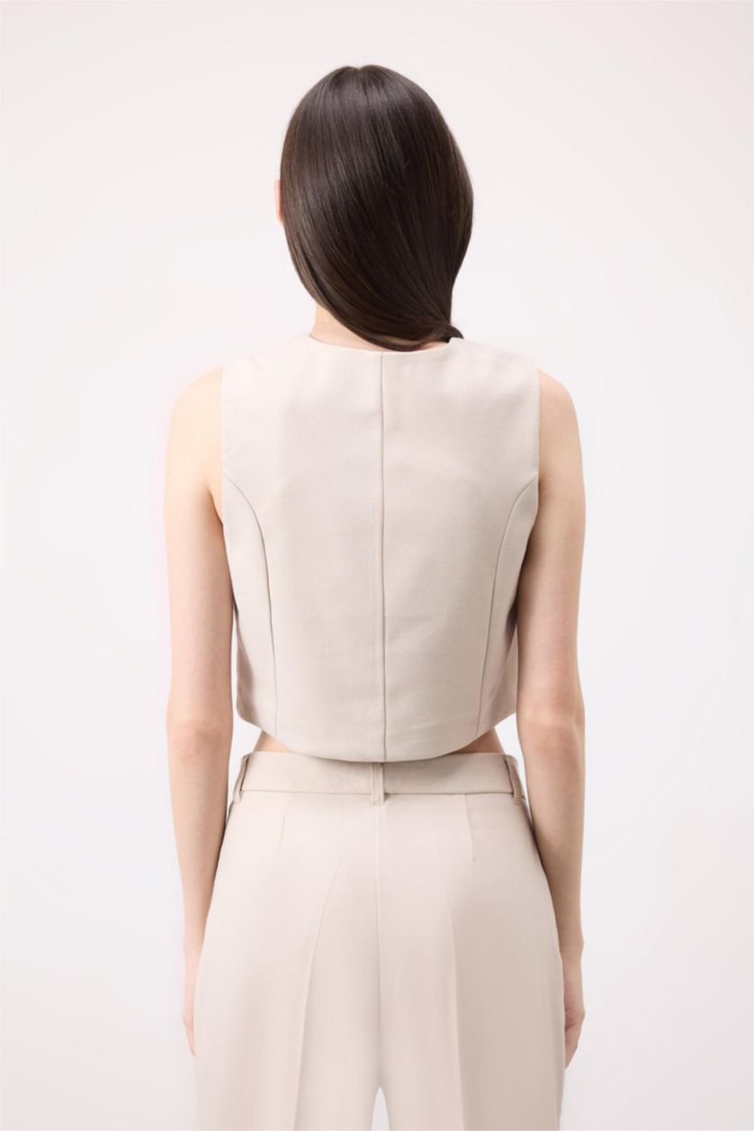 نساء بيج يلك بليزر بأزرار بياخة V