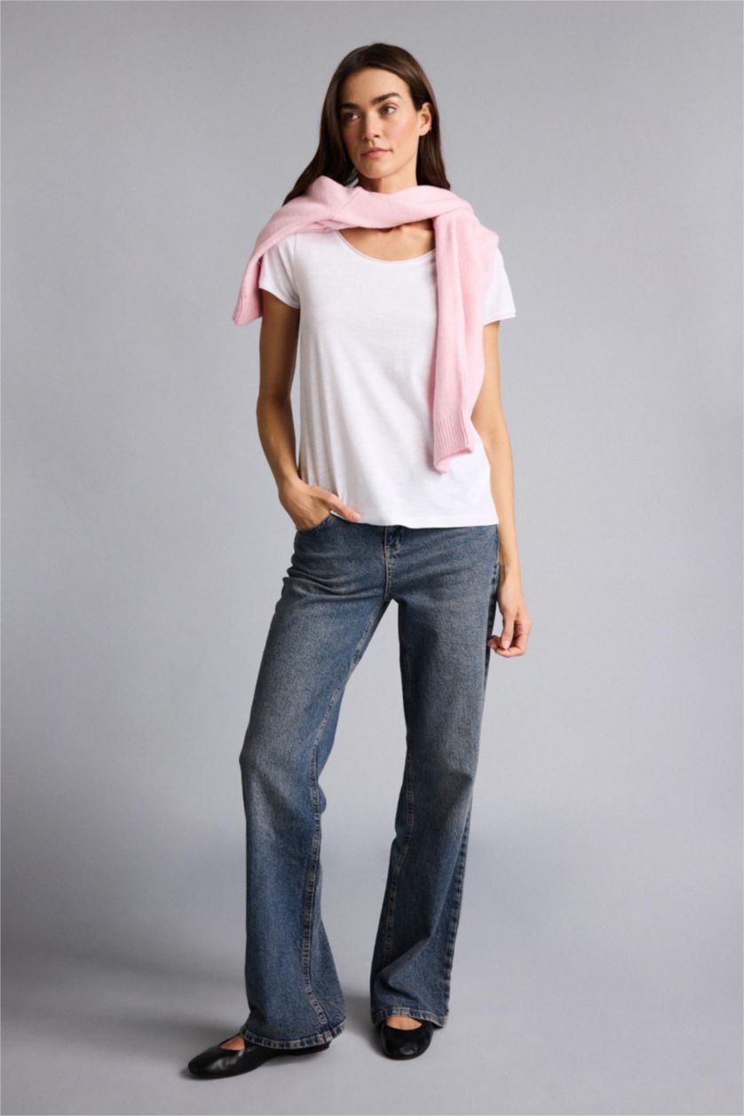 Әйелдерге ақ Woman Short Sleeve T-Shirt