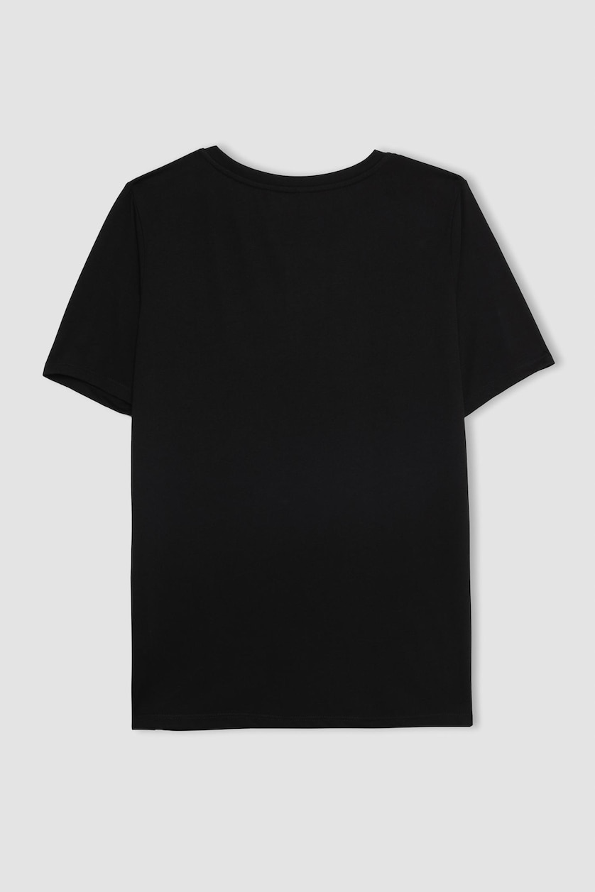 نساء أسود Regular Fit Short Sleeve T-Shirt