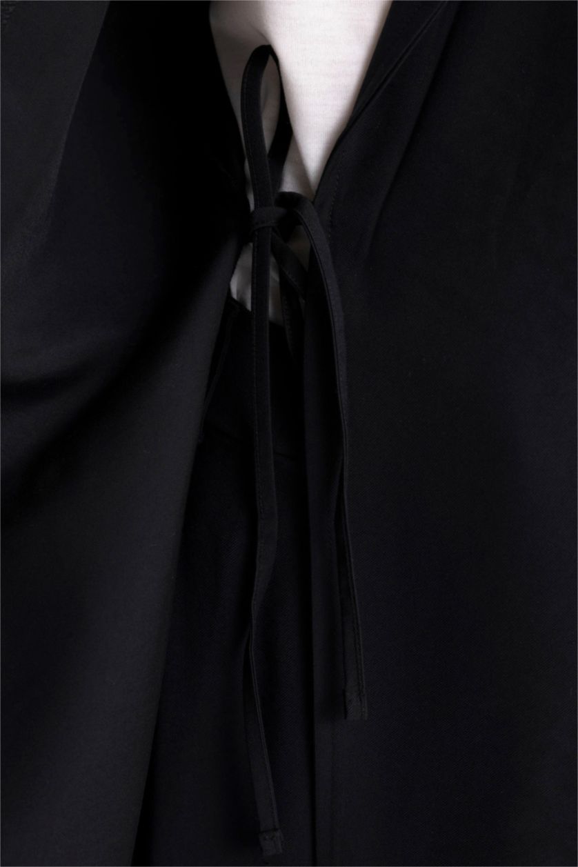 Kadın Siyah Paraşüt Blazer Ceket