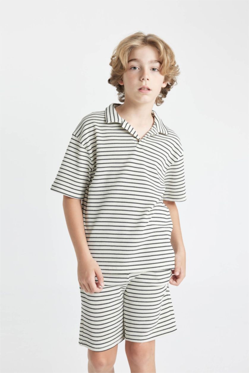 BOYS & TEENS Light Stone طقم قصة عادية