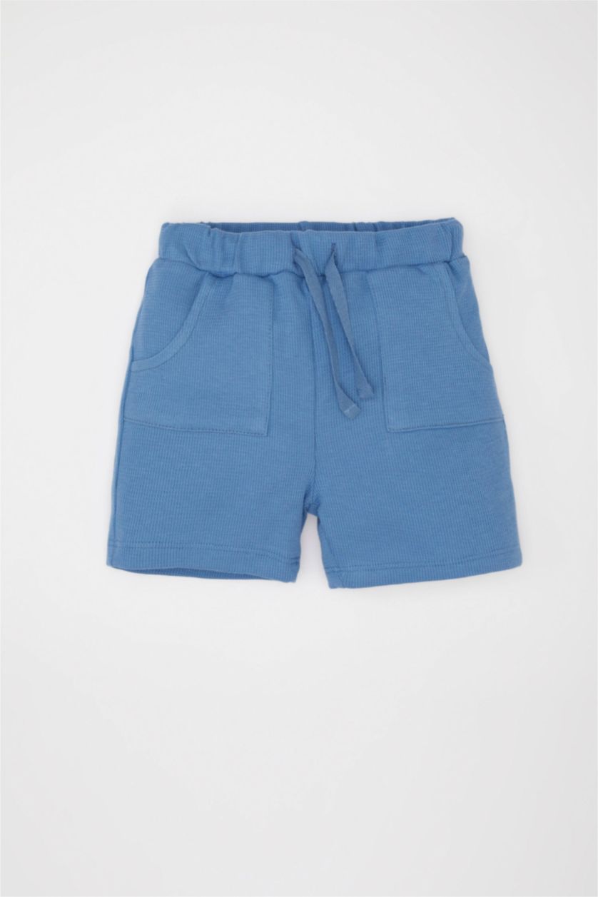 BABY BOY Blue Baby Boy Pocket Waffle Shorts