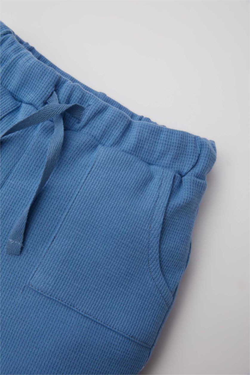 BABY BOY Blue Baby Boy Pocket Waffle Shorts