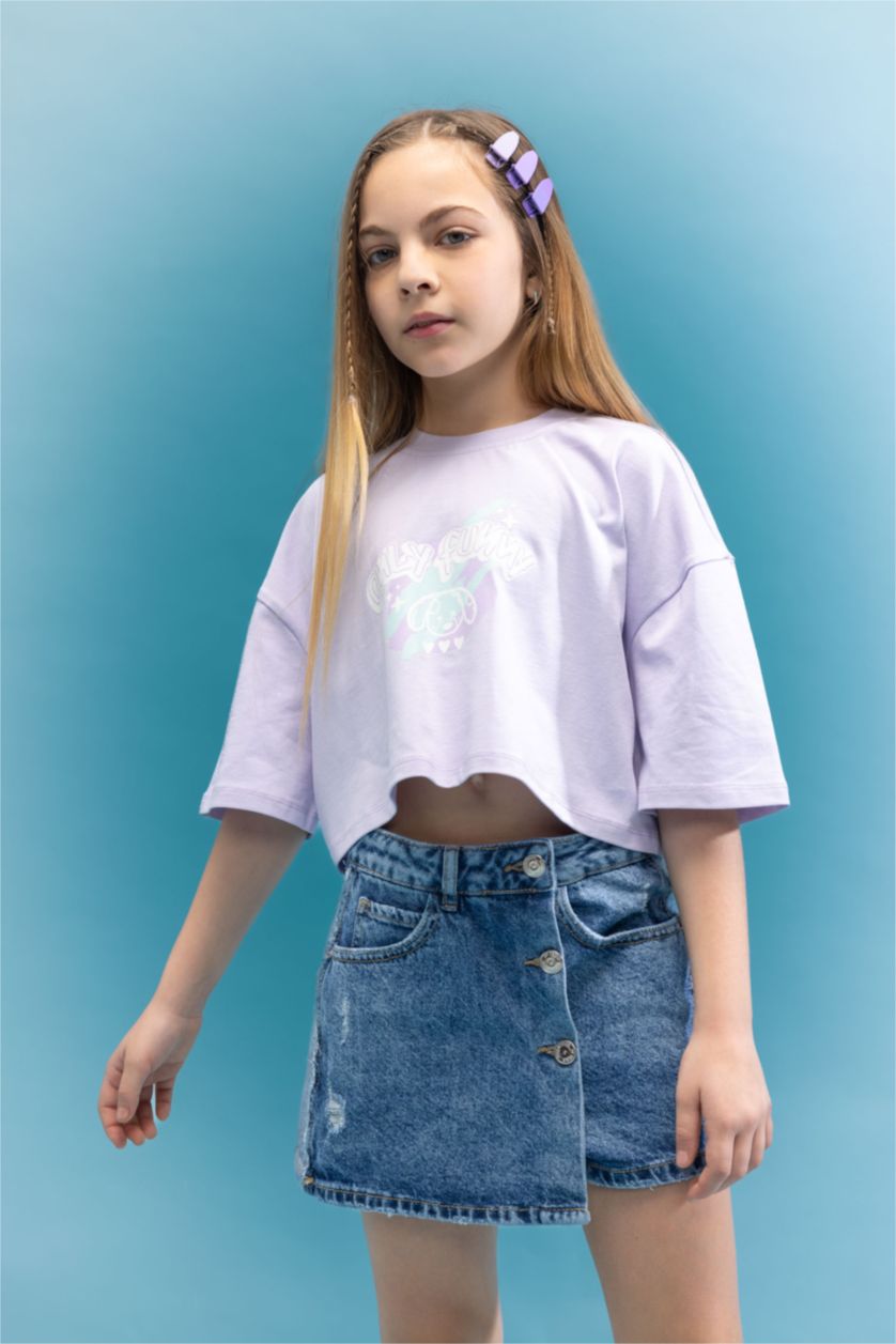 Girls & Teens Blue Girl Denim Skort