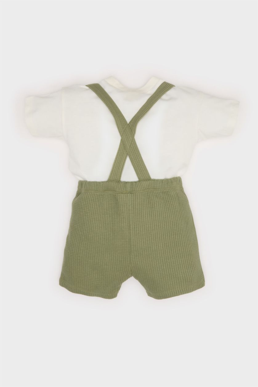 BABY BOY Ecru Baby Boy Slogan Printed 2 Piece Set