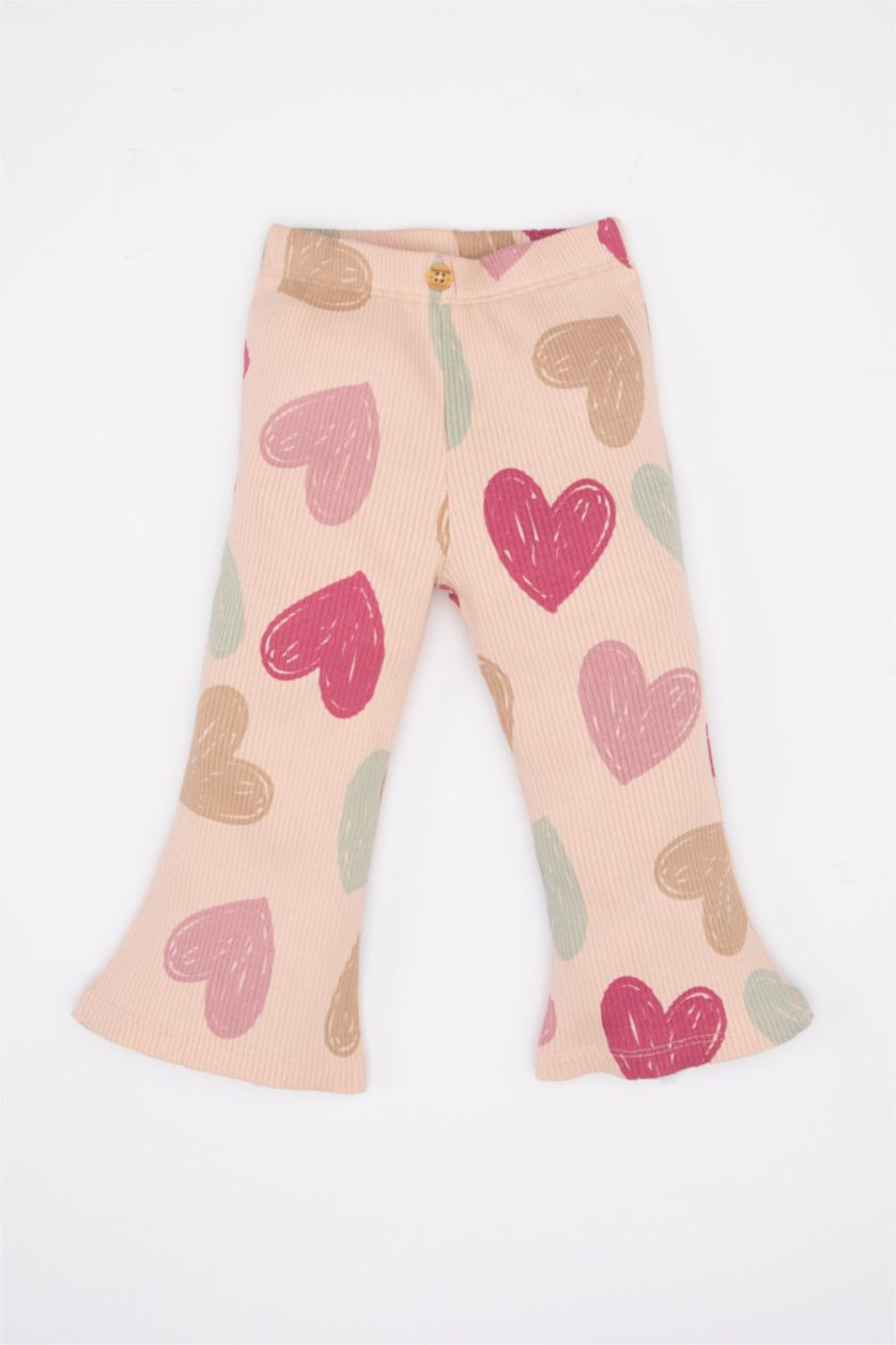 BÉBÉ FILLE Rose Clair Ensemble De Sweatshirt et Pantalon De Jogging à Motif Cœur pour Bébé Fille - 2 Pièces