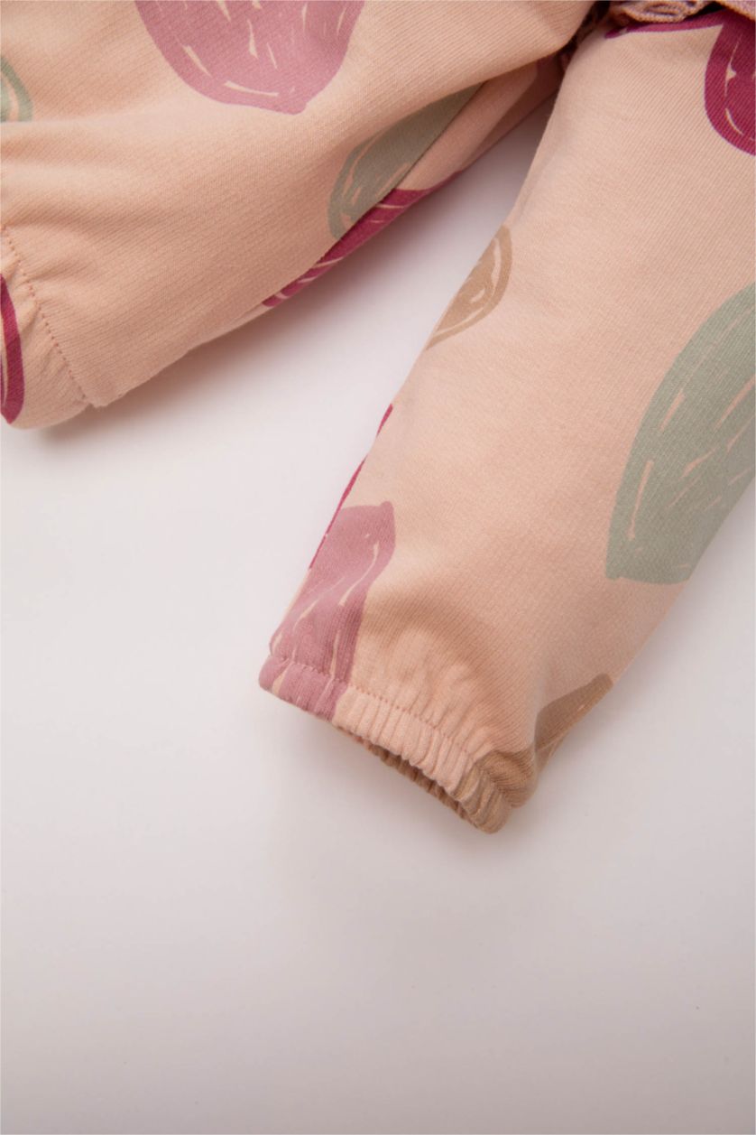 BÉBÉ FILLE Rose Clair Ensemble De Sweatshirt et Pantalon De Jogging à Motif Cœur pour Bébé Fille - 2 Pièces