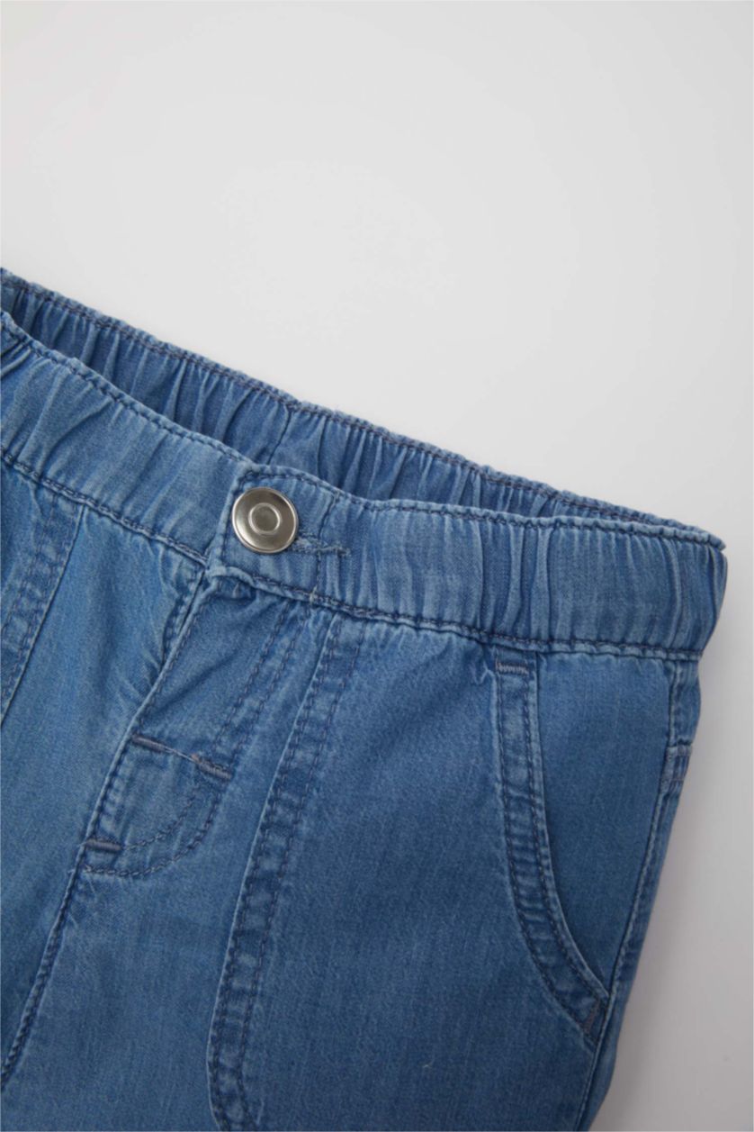 Erkek Bebek Açık Mavi Erkek Bebek Jean Pantolon