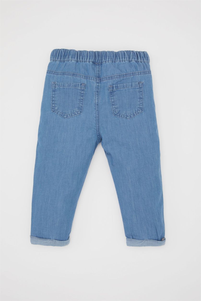 Erkek Bebek Açık Mavi Erkek Bebek Jean Pantolon