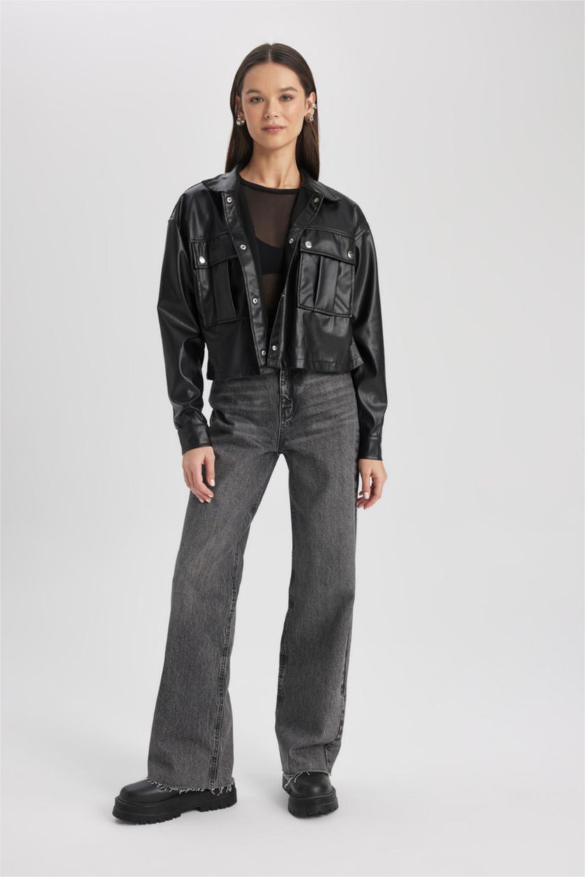 Әйелдерге қара үлкен пішім Ұзын жеңді көйлек