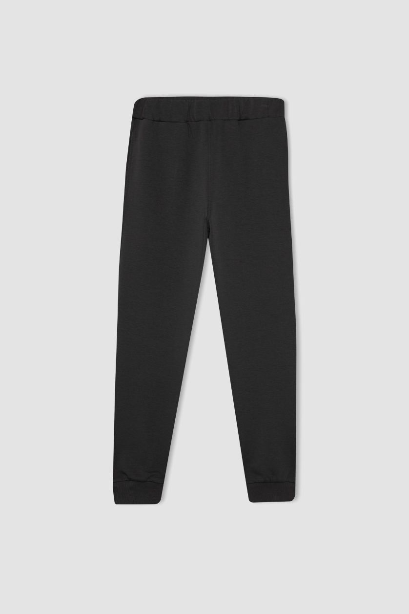 حريمي أنثرا بنطلون سويت بانتس قماش سكوبا قصة عادية بأستك من تحت