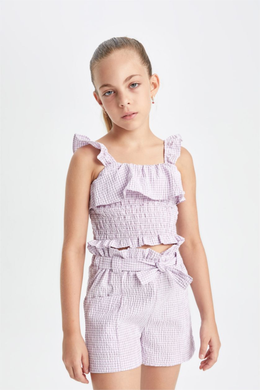 GIRLS & TEENS Light Lilac Girl Short Sleeve Blouse