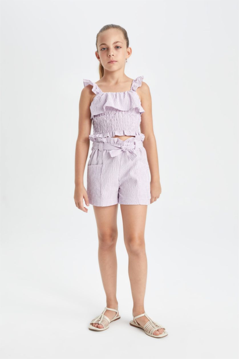 GIRLS & TEENS Light Lilac Girl Short Sleeve Blouse