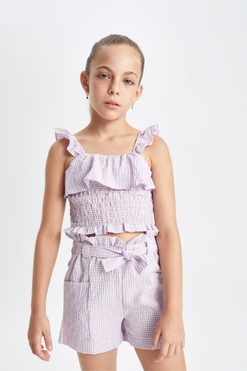 GIRLS & TEENS Light Lilac Girl Short Sleeve Blouse