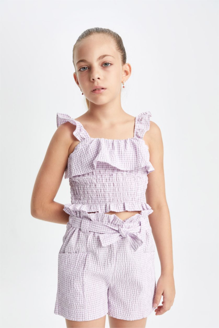 GIRLS & TEENS Light Lilac Girl Short Sleeve Blouse