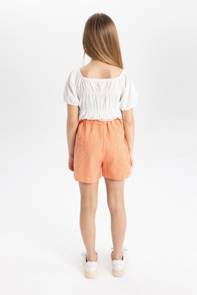 بناتي برتقالي شورت بناتي برتقالي بيبرباج