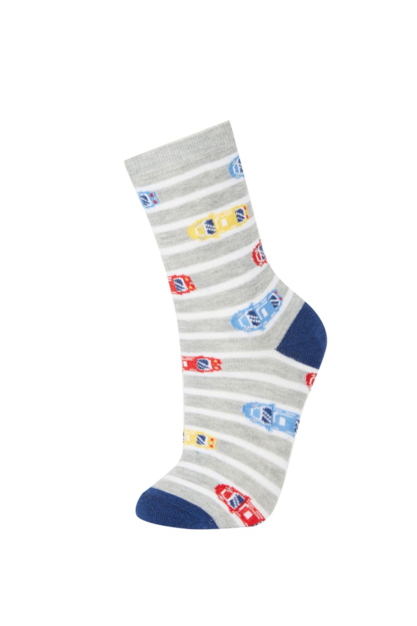 Мальчики и подростки Разноцветный Длинные носки из хлопка для мальчиков, 3 пары