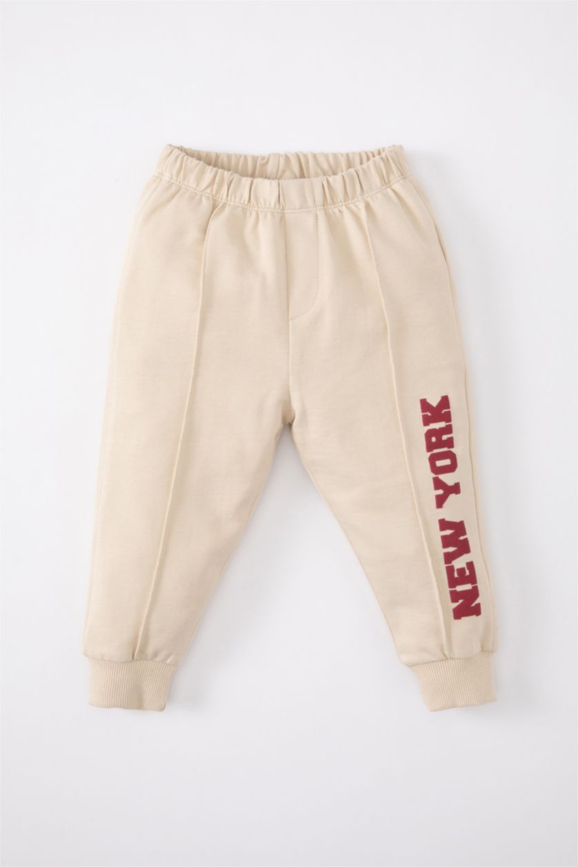 Малыши мальчики Бежевый Комплект из 2-х вещей с принтом для малышей мальчиков