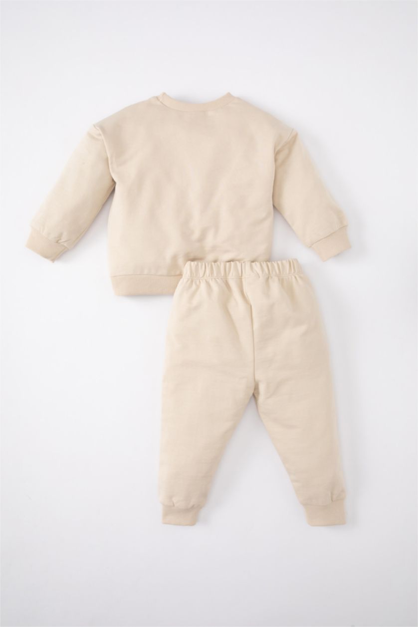 Малыши мальчики Бежевый Комплект из 2-х вещей с принтом для малышей мальчиков