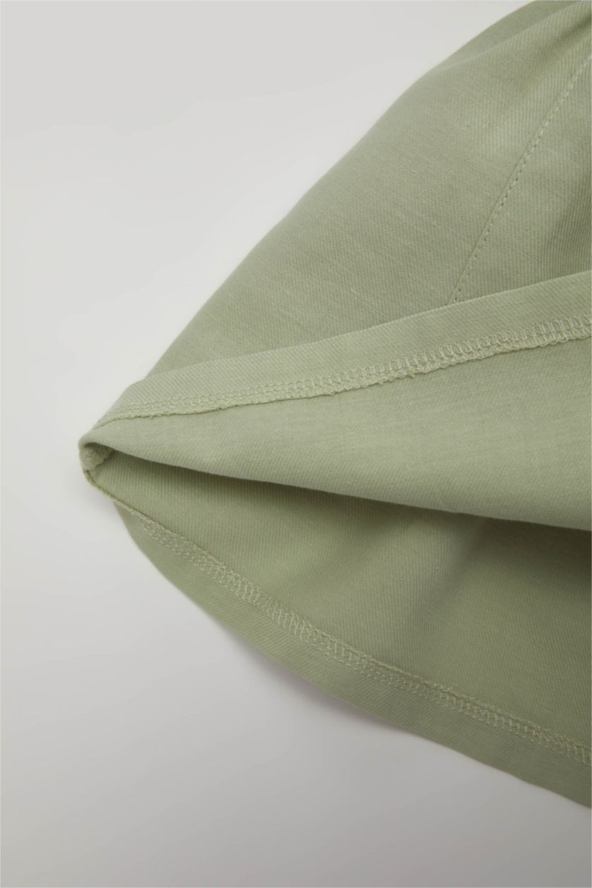 BABY GIRL Mint Baby Girl Long Sleeve Twill Dress