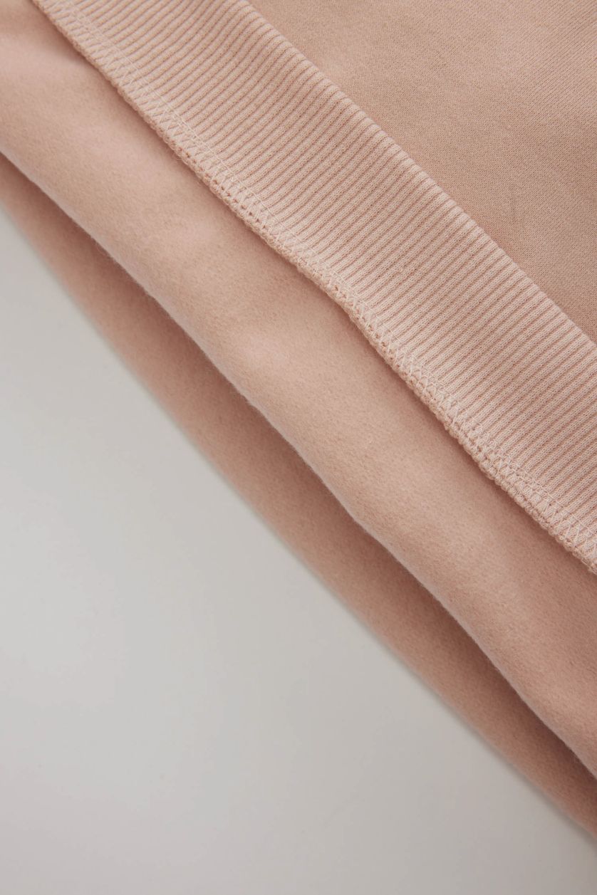 طفلة صغيرة وردي سويت شيرت بناتي قصة عادية بياقة بيبي وبطانة ناعمة