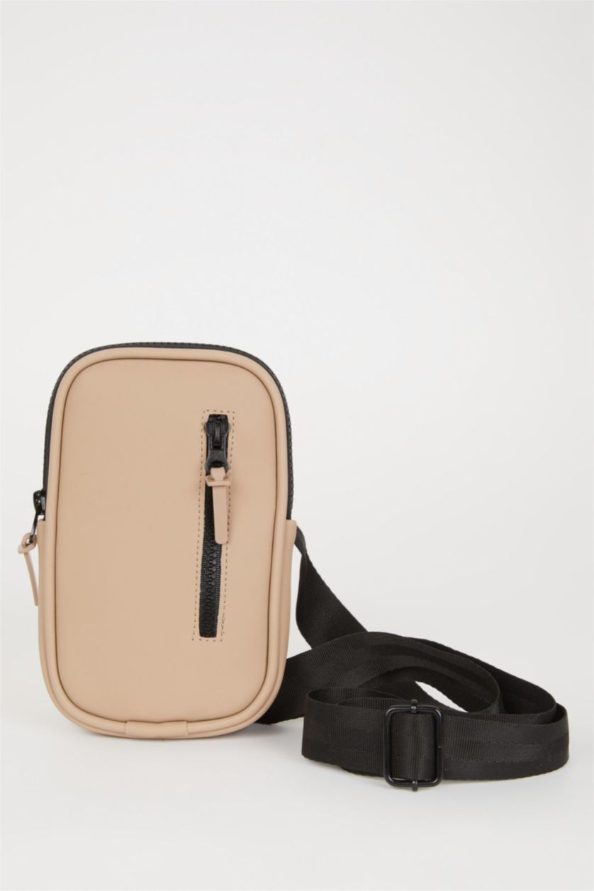 Erkek Vizon Erkek Orta Suni Deri Telefon Çantası