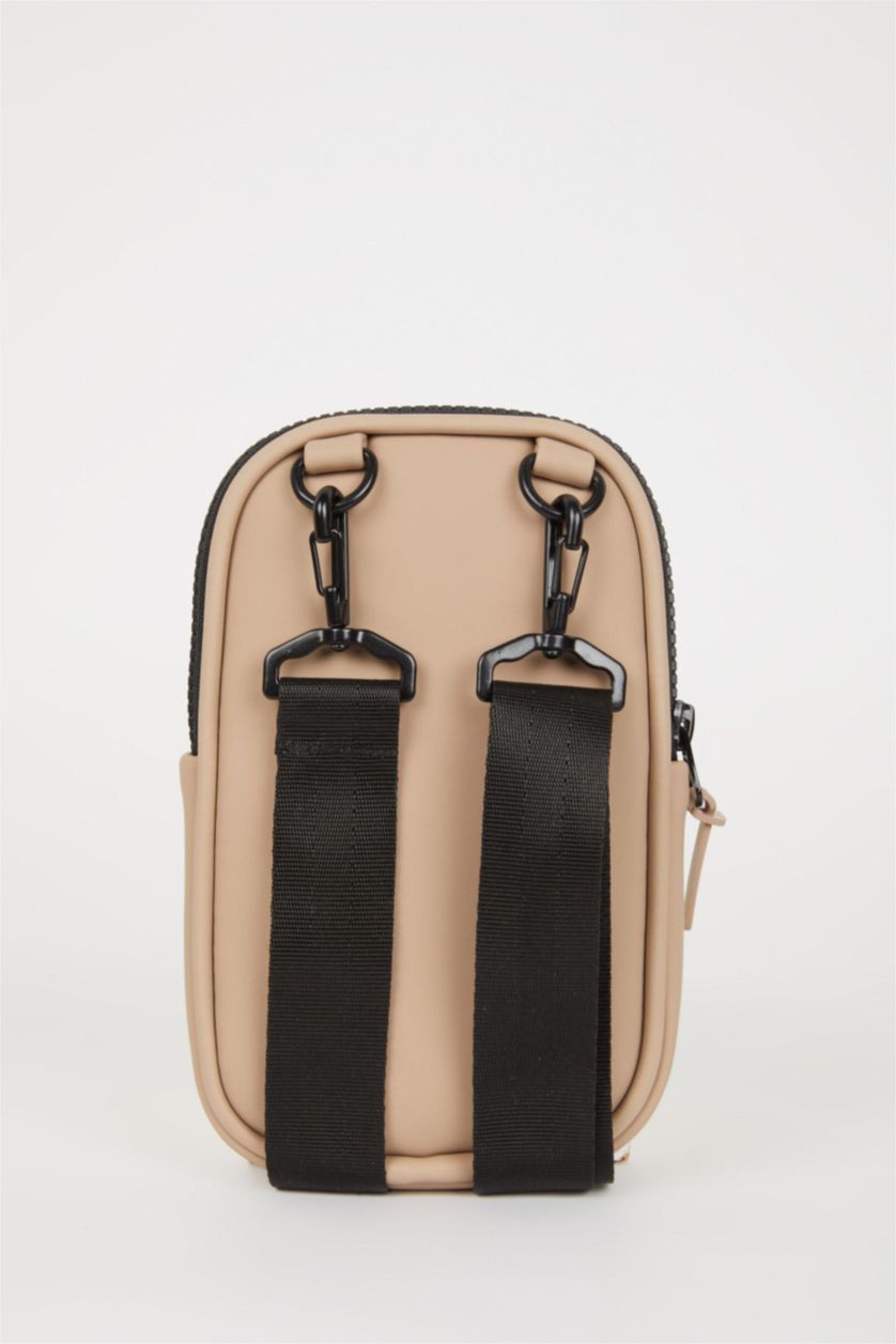 Erkek Vizon Erkek Orta Suni Deri Telefon Çantası