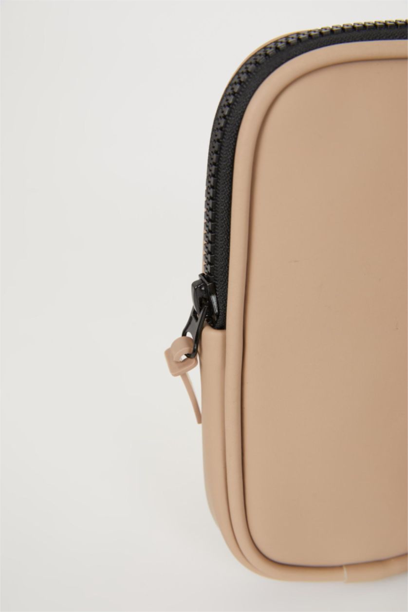 Erkek Vizon Erkek Orta Suni Deri Telefon Çantası