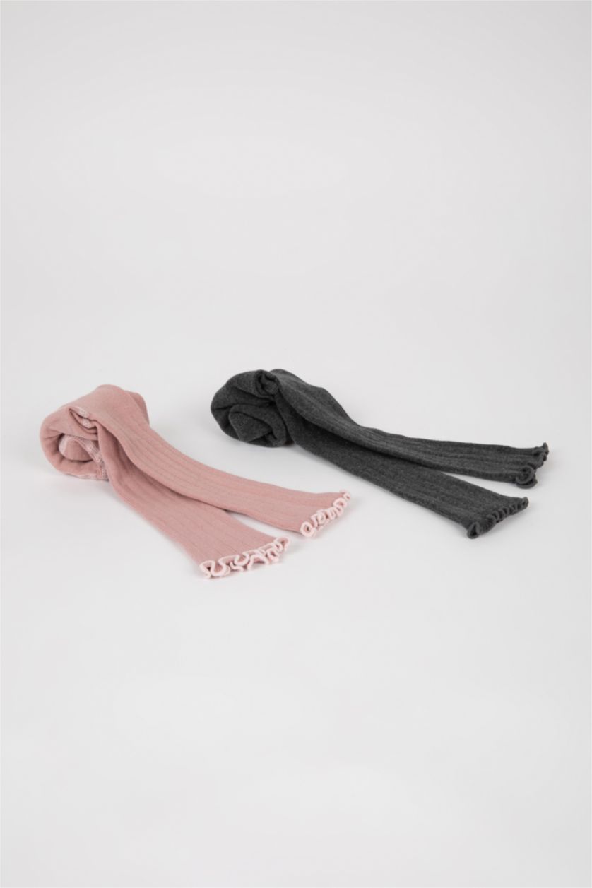 BÉBÉ FILLE Rose Collants Taille Normale Pour Bébé Fille - 2 Pièces