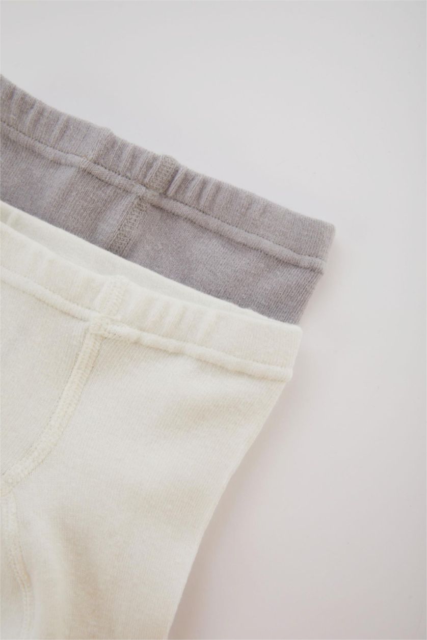 BÉBÉ FILLE Violet Collants Taille Normale Pour Bébé Fille - 2 Pièces