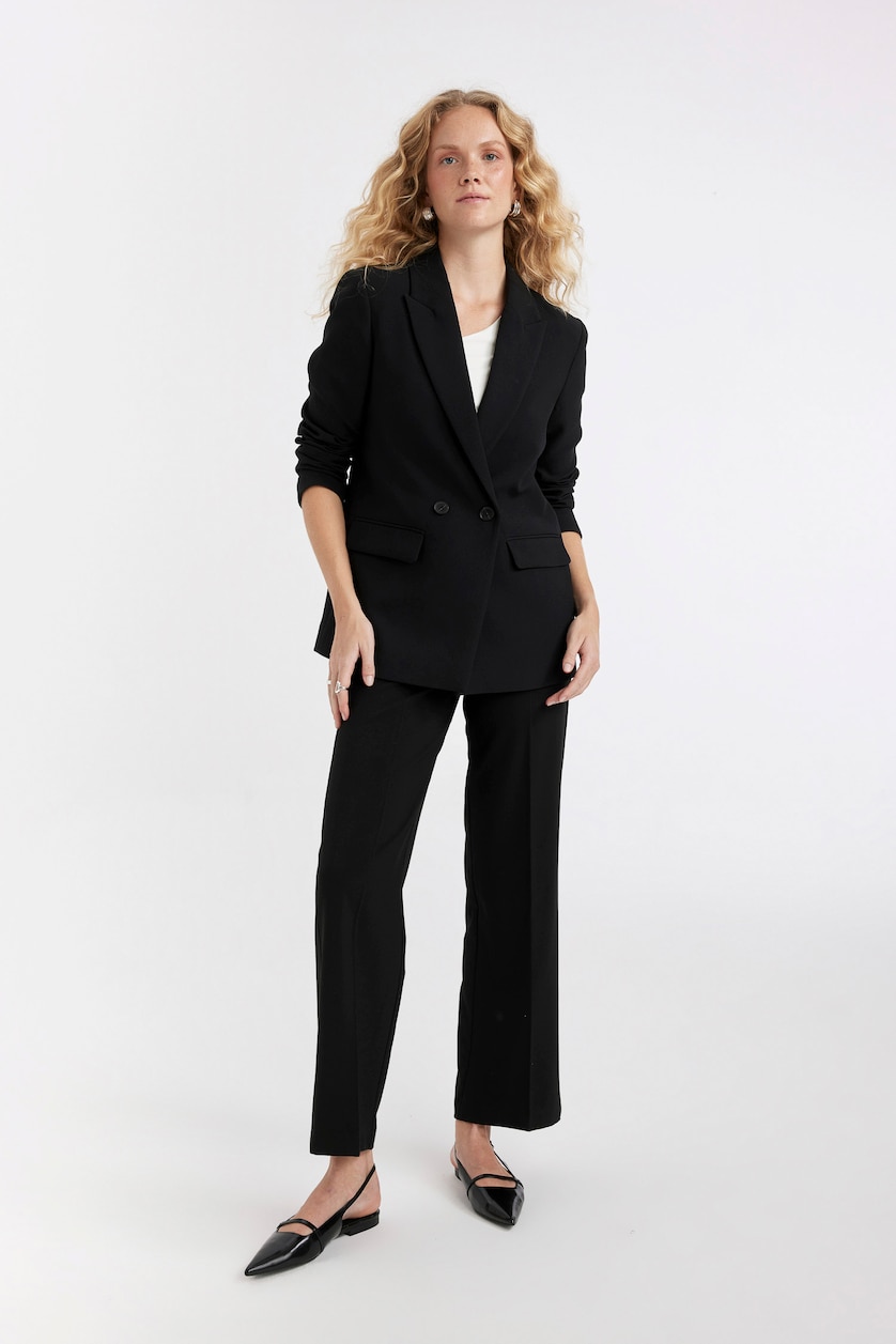 Kadın Siyah Oversıze Blazer Ceket
