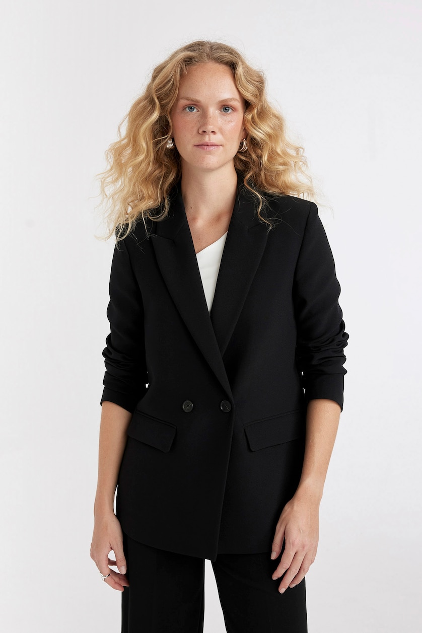 Kadın Siyah Oversıze Blazer Ceket