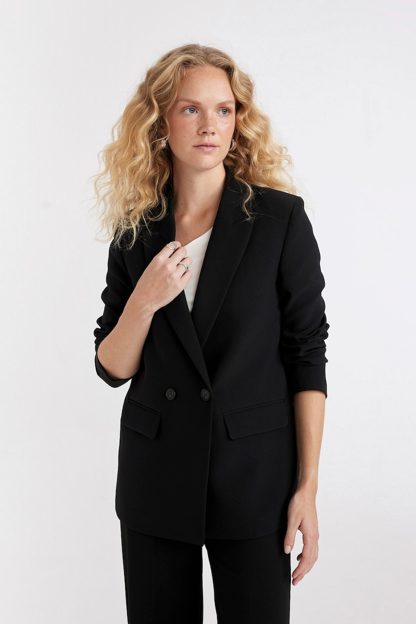 Kadın Siyah Oversıze Blazer Ceket